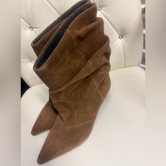 🔥🔥Zara kitten Brown Suede Ankle Boots - Picture 9 of 10